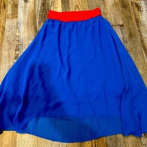 Blue Lularoe Lola skirt. In excellent condition. No smells, stains or tears